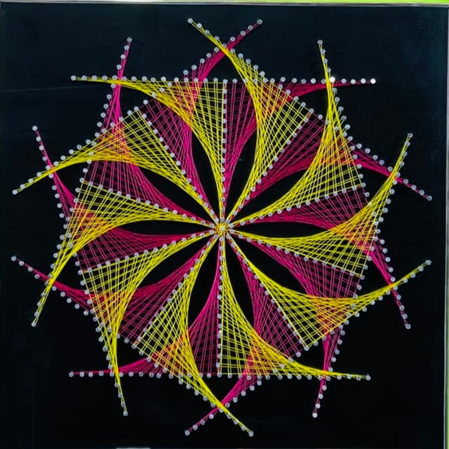 String Art Mandala Pentagon