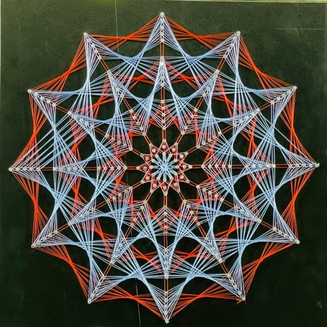 String Art Mandala Dodecagon