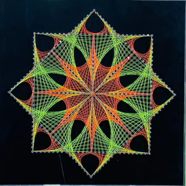 String Art Cross cube