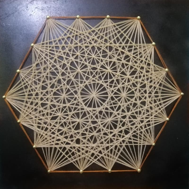 String Art Mandala Hexagon