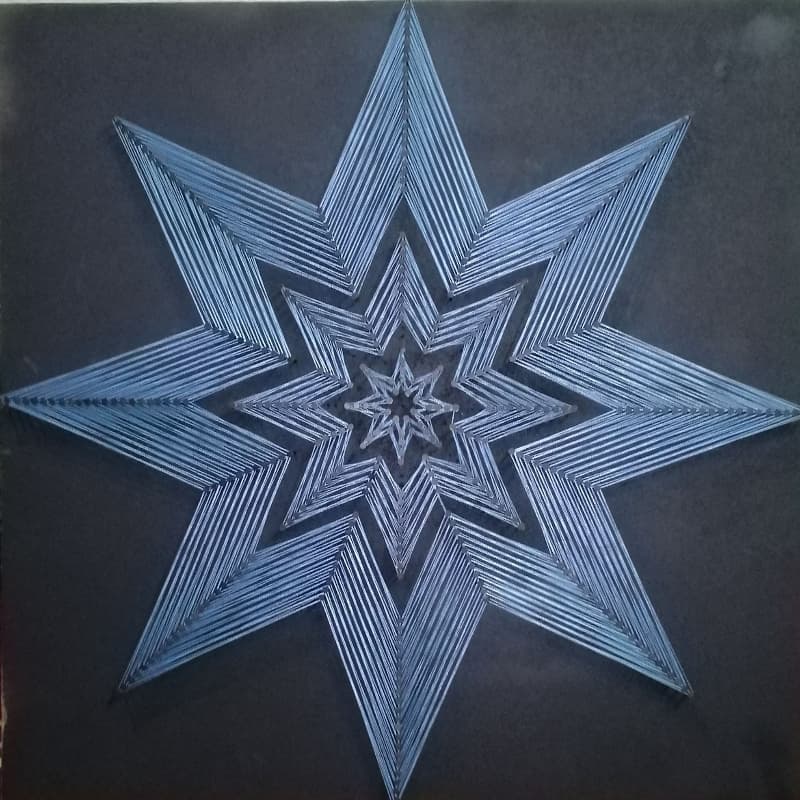 String Art octagon Star