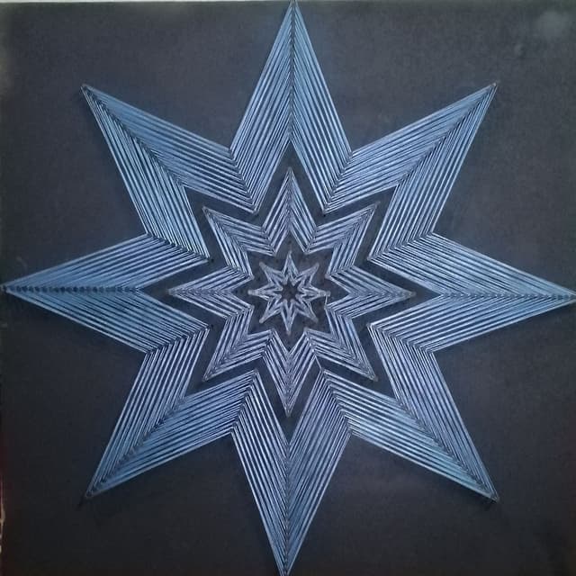 String Art octagon Star