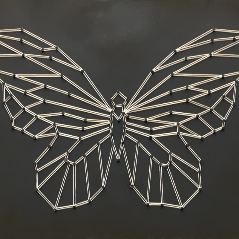 String Art One Liner Butterfly