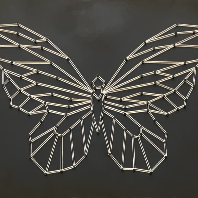 String Art One Liner Butterfly
