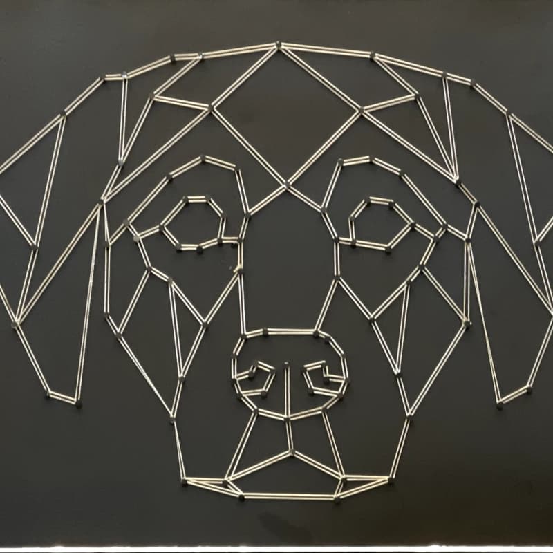 String Art  One Liner Labrador