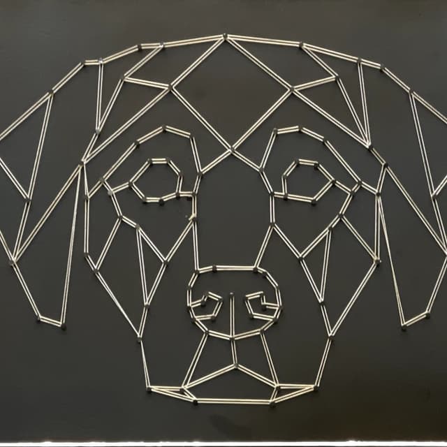 String Art  One Liner Labrador