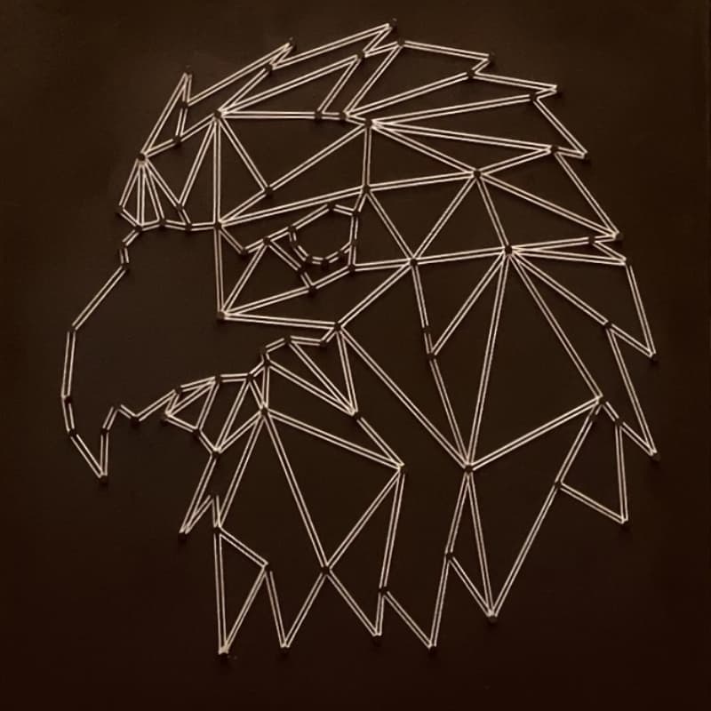 String Art One Liner Eagle