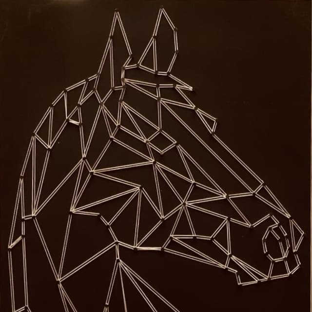 String Art One Liner Horse