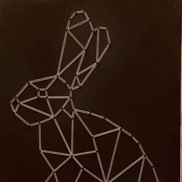 String Art One liner Rabbit